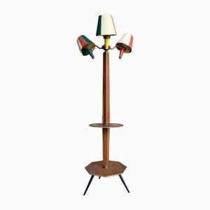 Vintage Stehlampe mit 3 Leuchten, 1950er