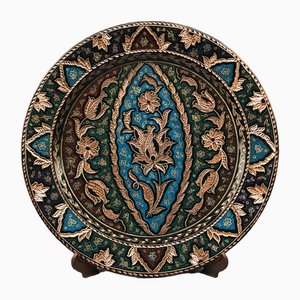 Vintage Hand Carved Ottoman Tray