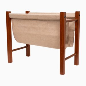 Scandinavian Teak Magazine Rack, 1960s