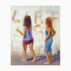 Renato Criscuolo, I due amici, 2009, Olio su tela