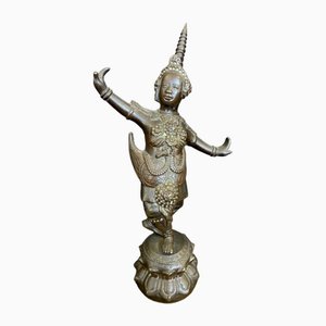 Bronze Statue of an Apsara Dancer, Cambodia, 1890-1910