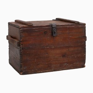Cassa in legno di abete, inizio 900