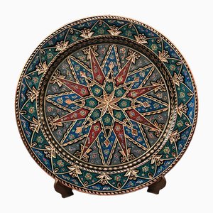Hand Painted Copper Serving Tray