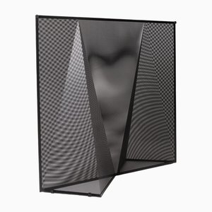 Black Metal Nillarosa Screen by Mario Botta for Alias, 1980