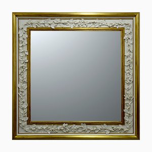 Miroir avec Cadre en Bois avec Feuille d'Or et Glands en Biscuit de Capodimonte, 2006