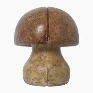 Mid-Century Alabaster Mushroom Bookends, 1960s, Set of 2
