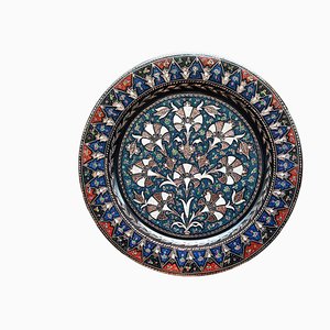 Hand Painted Clove Design Copper Tray