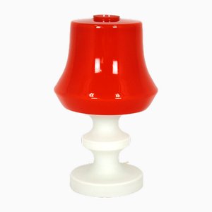 Vintage Glas Tischlampe von Lighting Glass, 1970er