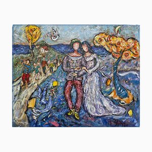 Yvan Philmer, Die Hochzeiten im Juni, 21. Jahrhundert, Öl & Acryl auf Leinwand