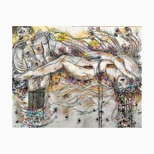 Emilie Teillaud, Noche sagrada oscura, siglo XXI, pastel y acrílico