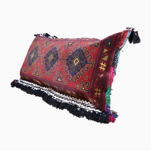 Vintage Afghan Nomad Rug Seat Cushion Cover, 1970s