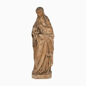 Scultura in legno intagliato di Maria Maddalena, inizio XV secolo