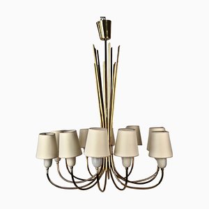 Mid-Century Chandelier in Brass from J.T. Kalmar, 1960