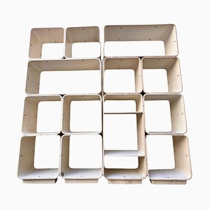 Modulares Bücherregal aus Lackiertem Holz von Carlo De Carli für Fiarm, 1970er