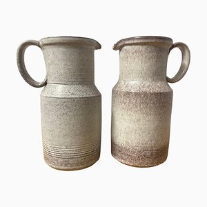 Caraffe in gres di Alessio Tasca, anni '70, set di 2