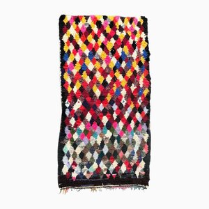 Handgewebter marokkanischer Berber Boucherouite Teppich, 1980er