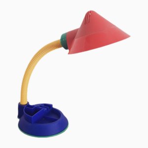Postmodern Flexo Table Lamp Desk Organizer, 1980s