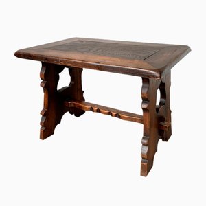 Brutalist Oak Coffee Table, 1950s