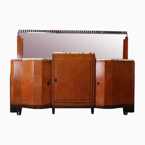 Art Deco Buffet in Macassar Ebony and Walnut Burl, 1920s