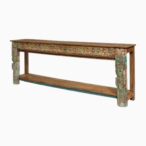 Grande Console Sculptée Peinte, 1950s