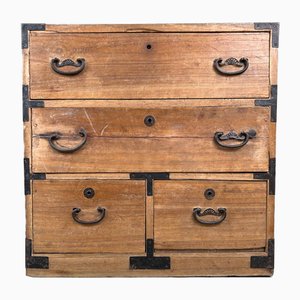 Small Taishō Japanese Tansu Chest of Drawers, 1920s
