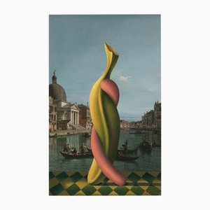 Juris Dimiters, Tango in Venice, 2014, Ölgemälde & Digitaldruck