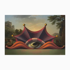 Juris Dimiters, The Fateful Moment, 2015, Oil Painting & Digital Print