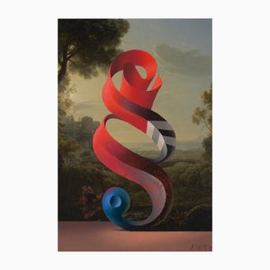 Juris Dimiters, Paragraph, 2015, Oil Painting & Digital Print