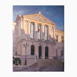 Omar Logang, Tribunal, Nice, Oil on Canvas, 21st Century