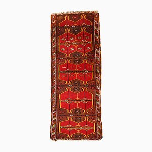Handgeknüpfter türkischer Vintage Yastik Teppich, 1920er