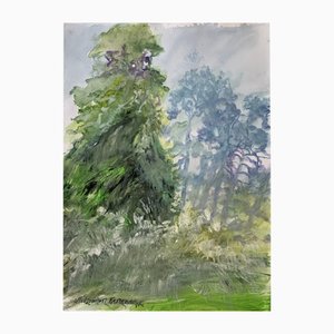Włodzimierz Karczmarzyk, Tree Neighbourhood, 2018, Watercolor
