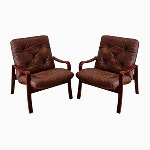 Set of Vintage Lounge Chairs by J. M. Birking & Co, 1970s