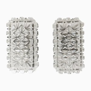 Wall Lights in Crystal from Erco, 1960s, Set of 2