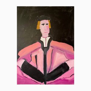 Gauthier Bruel, Retrato de Ameringo Antinori, Acrílico sobre lienzo, siglo XXI