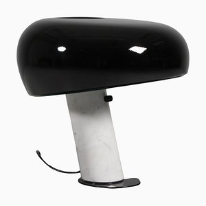 Black Snoopy Table Lamp attributed to Achille Castiglioni for Flos