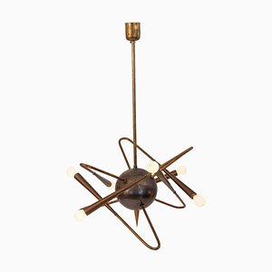 Sputnik Kronleuchter von Stilnovo, Italien, 1950er
