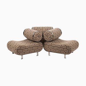 Organic Shape Lounge Chairs, 1970s, Set of 3