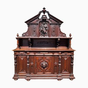 19th Century Renaissance Style Oak Hunting Buffet
