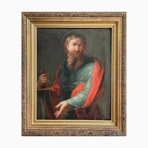 Saint Paul, Huile sur Toile, 19ème Siècle, Encadrée