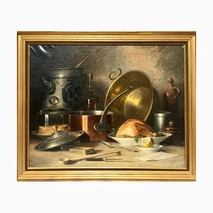 A. During, Still Life, Oil on Canvas, 20th Century, Framed