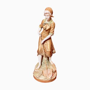 Fisherwoman with Landing Net from Royal Dux Bohemia