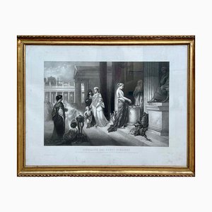Liberality of Roman Ladies, Engraving, Framed
