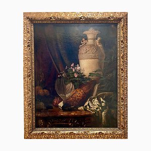 Charles-Louis Malapeau, Still Life with Hunting Trophies, Oil on Canvas