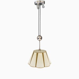 Adjustable Art Deco Pendant with Original Fabric, 1920s