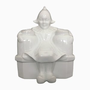 Art Deco Nachtlicht aus Limoges Porzellan Armand Godard, 1930er