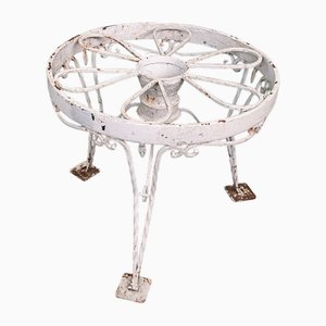 Italian Round Wrought Iron Coffee Table, 1970s