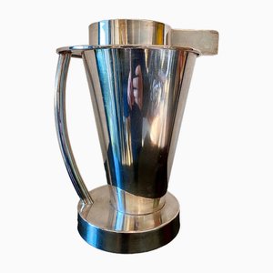 Brocca Pitcher in Silver-Plated Metal Bharata Collection by Ettore Sottsass, 1988