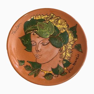 Plate by Jean Marais, 1970s