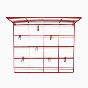 Wall Mounted Wire Steel Coat Rack, 1960s