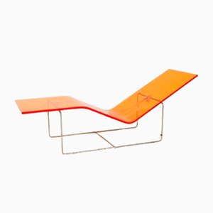 Vintage Chaiselongue in Orange von Jean-Marie Massaud, 1990er